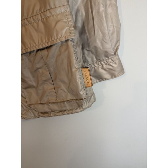 NEW Coach Utility Lightweight Quilted Softshell Jacket Tan Women's Size S [jb] - Picture 7 of 9